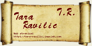 Tara Ravilić vizit kartica